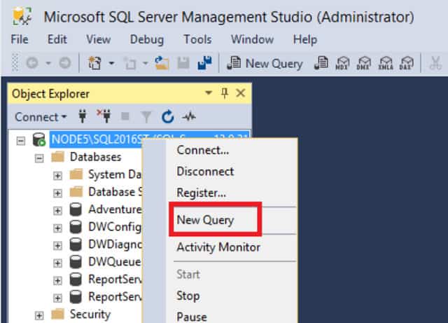 Studio quản lý máy chủ Microsoft SQL