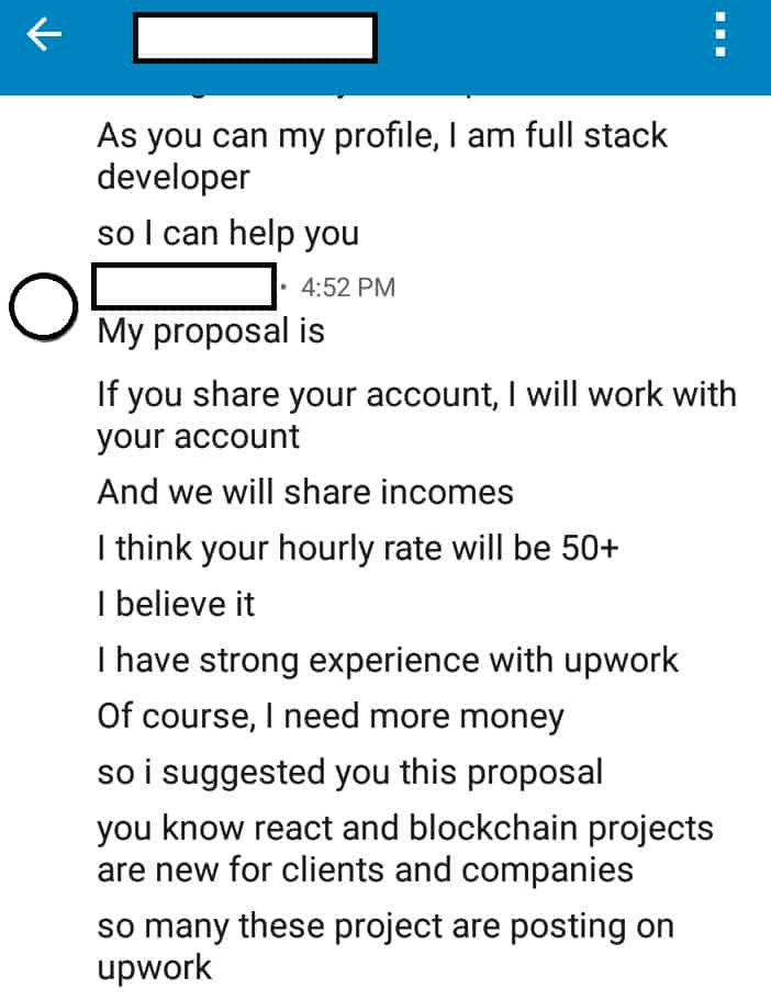 freelance scam