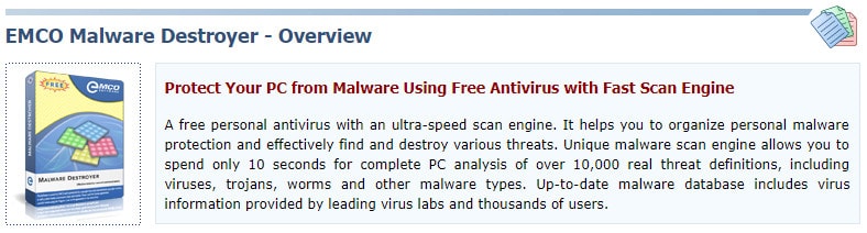 emco malware destroyer