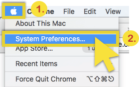 preferencje systemu Mac