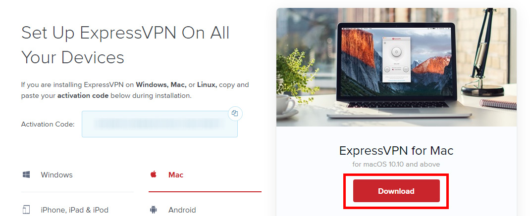 Obțineți cea mai recentă aplicație ExpressVPN pentru Mac