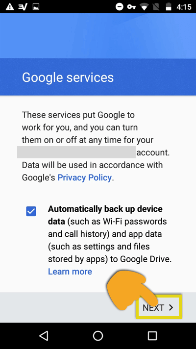 Powiadomienie usług Google za pomocą