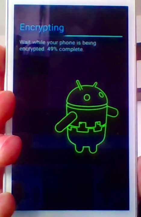 pag-encrypt ng android na telepono