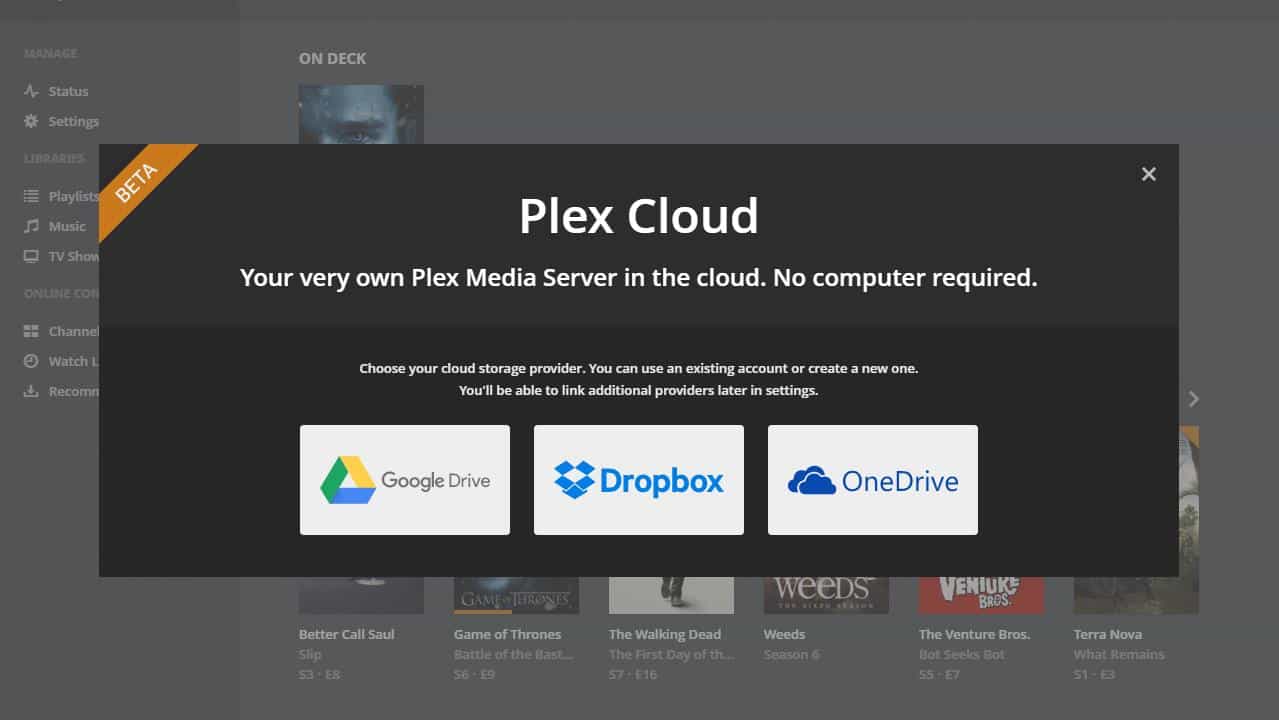 Máy chủ Plex - Plex Cloud 8