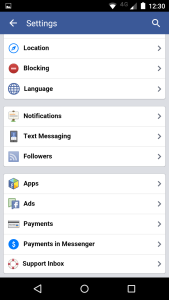 pahintulot ng facebook app mobile 3