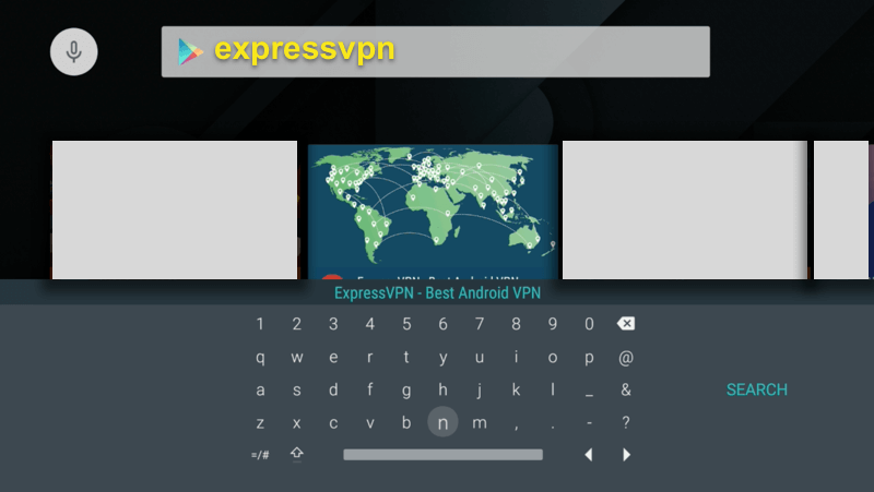 Procure o aplicativo ExpressVPN.