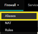 aliases de firewall