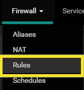 regras de firewall