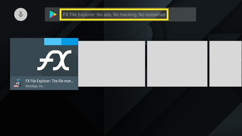 Zoek naar FX File Explorer.