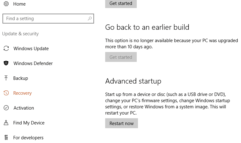 Безпечний режим Windows 10