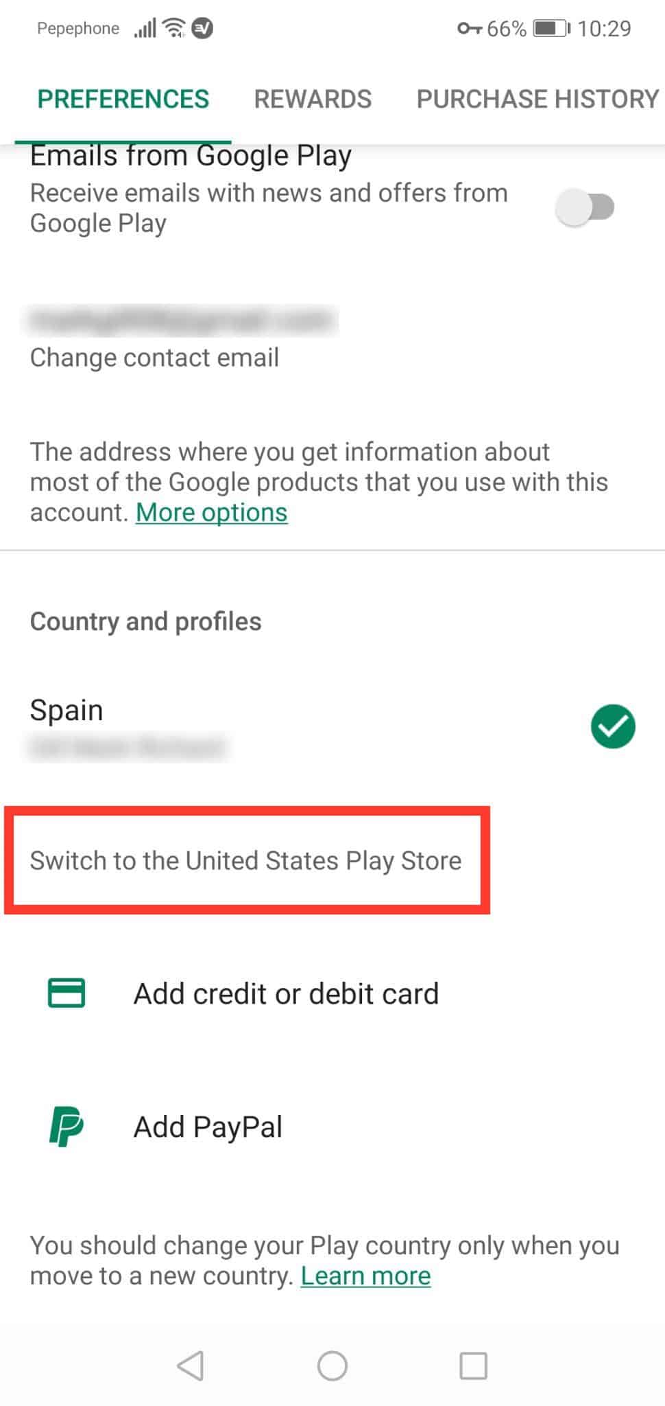 Cửa hàng chuyển đổi Google Play