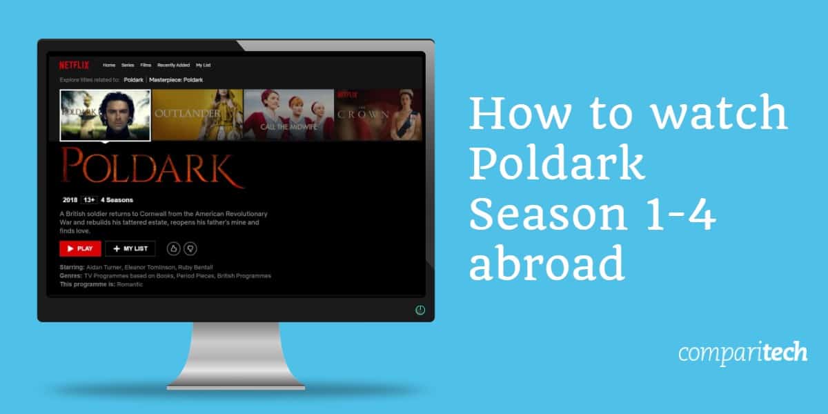 Cách xem Poldark Season 1-4 ở nước ngoài