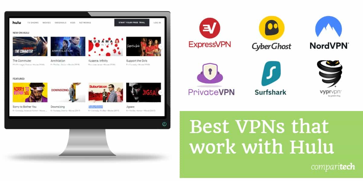 VPN tốt nhất hoạt động với Hulu