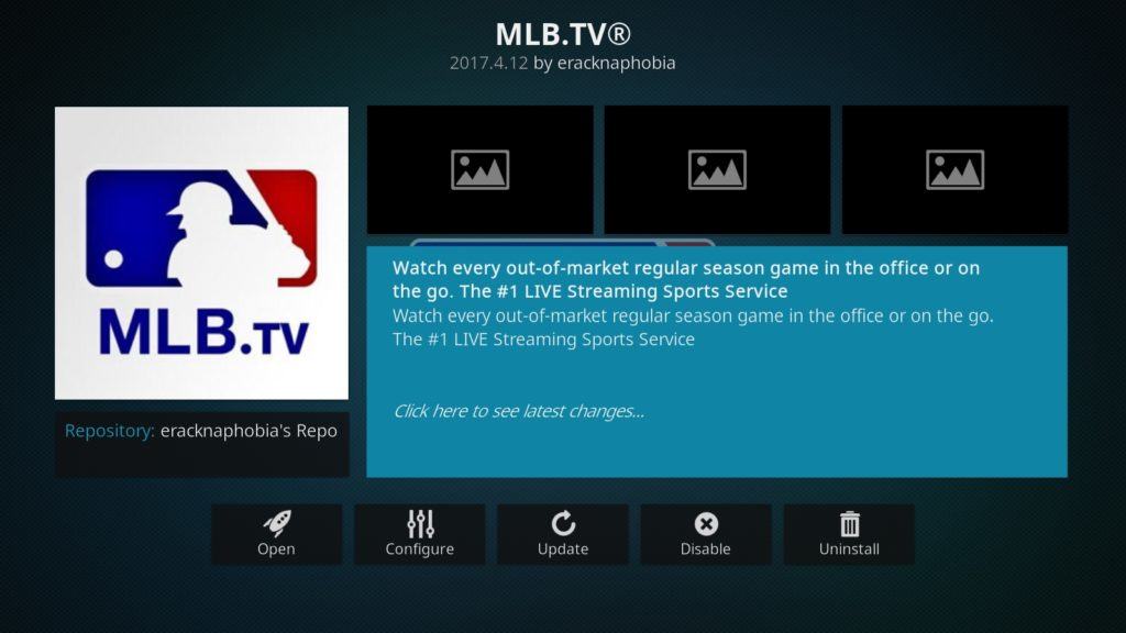 MLB sa Kodi MLB.tv