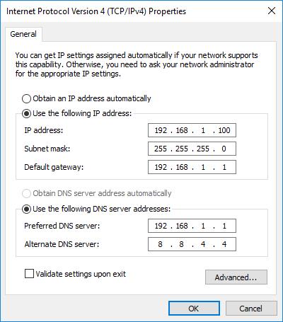 Plex VPN - Mga Setting ng Adapter 2