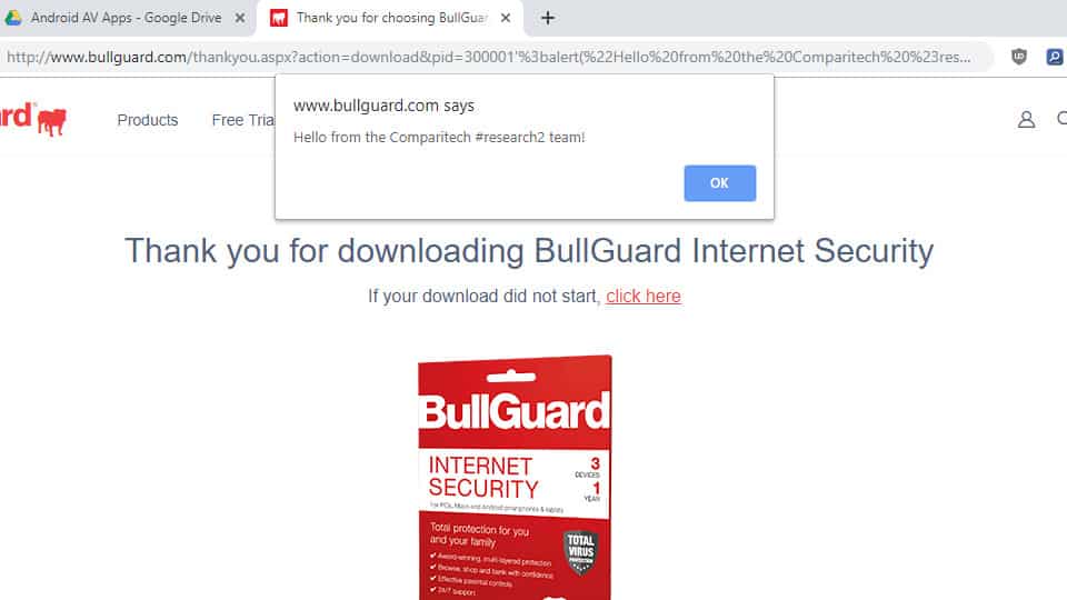 android antivirus bullguard flaw
