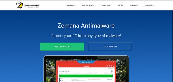 Знімок екрана Zemana Antimalware