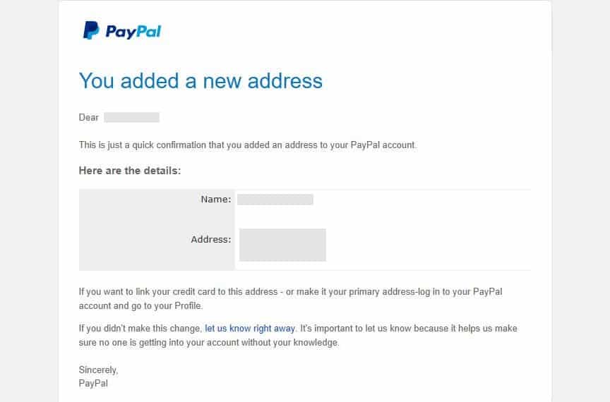 Ang email sa pandaraya sa email ng PayPal account.