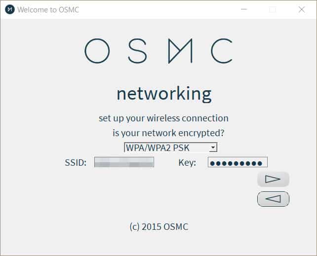Налаштування мережі бездротового інсталятора OSMC